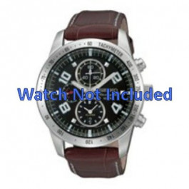 Bracelet de montre Seiko 7T62-0HX0 / SNAC11P1 / 4A332JL Cuir Brun 21mm
